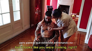 Therapist fucks his patient in a wheelchair. ALTERNATIVE THERAPIES