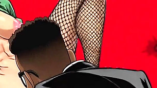 American MILF 2: Married Housewife and Two Big Black Cocks. Cartoon. Comic