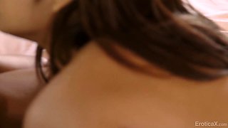 Hot whores share cock and keep kissing