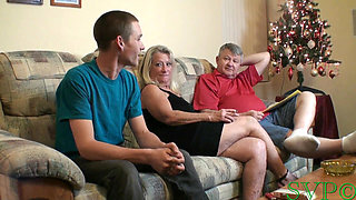 Step-granny Helps Her Step-grandson and He Gets to Fuck Her