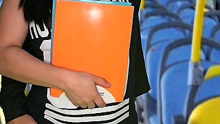 Student Humped and Fucked Inside the Bus in Public!