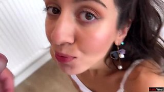 Teen Katty West Takes Rough Public Gangbang - DP Creampie & Cum in Mouth