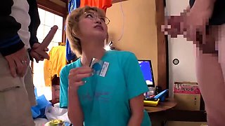 Japanese teen handjob in bus full of people