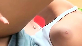 Sexy Blonde MILF Fucked in the Garden in Her Wet Pussy