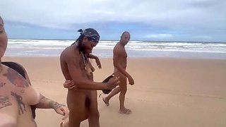 Wild Latina Teens Getting Hot and Naked on the Beach