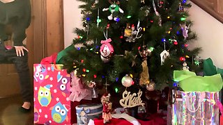 Turned on mature lady masturbating with panties and toys