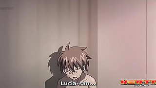 Busty anime redhead fucked by landlord to keep renting her flat