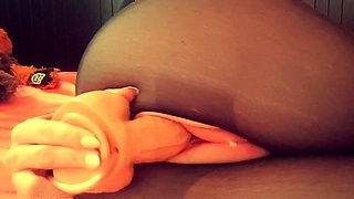 Solo jerking till cumming on mirror