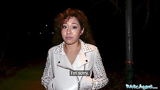 Hot Mexican Babe Gets Creampie in Public - Rough Outdoor Sex with Big Black Cock