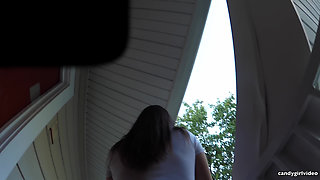 Addie Juniper - Out Door up the Skirt 2016 4K