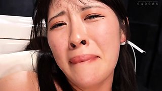 Nasty Asian slave covered in hot piss and fucked rough