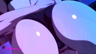 Passionate Anime Couple Night Sex Session