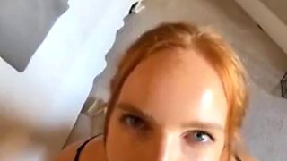 Redhead slut brutal fuck in POV