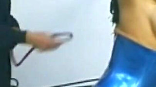 Dominating stretching pussy fingering