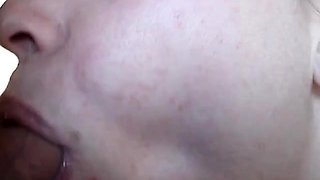 American Amateur Misty's Oral Creampie in Burgundy Sweats
