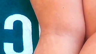 Tanned Selena Outdoor Posing