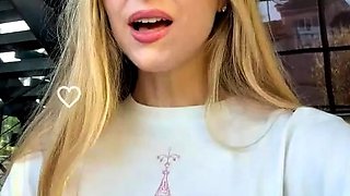 Blonde teen Sierras first erotic masturbation video