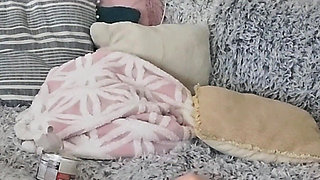 Tatianal Masturbates Her Pussy While She Shoves Her Foot up Her Submissive's Ass.