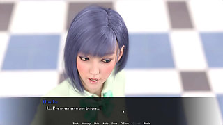 Petite Japanese Girl Touching Shemale Jane Cock In Bathroom