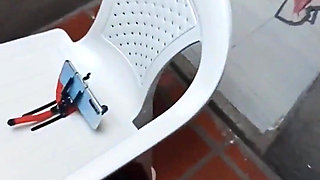 My Neighbor in the Patio Taking a Bath Has Incredible Tits with a Rich Ass This Brunette Is a Goddess She Is Located in Canada I