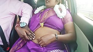 Naughty conversations in Telugu, aunt seduces car driver in part 1