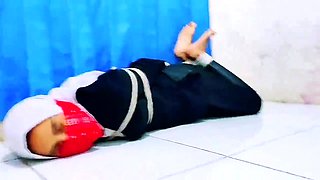 Indonesian Girl Gagged