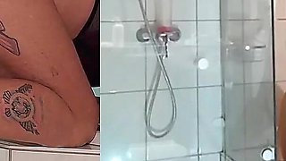 Horny Housewife Completely Fucked in the Bathroom