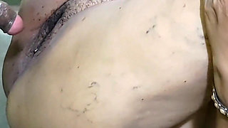 Mature Maid Is Bending Over and Cleaning the House When a Young Bull Touches Her and Has Sex with Her, Her Moan in Pleasure.