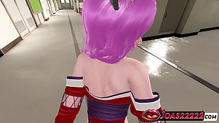 Ahri From League of Legends - Hot 3D Animation Featuring POV Doggystyle for Big Ass, Intense Reverse Lifting Fuck, Anal Cumshot