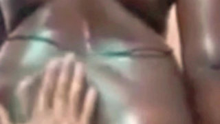 Desi Tamil Wife Renu Oiled Big Black Ass Massage by Landlord & Red Bikini Tease! Indianhotwifex