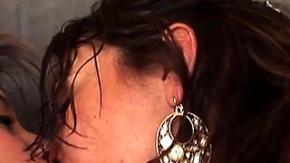 Tattooed Blonde Slut and Pierced Brunette Bitch Eat Pussy & Squirt Hard!