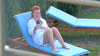 Amateur Redhead Stepsister Squirting Orgasm in 4K POV with Big Natural Tits