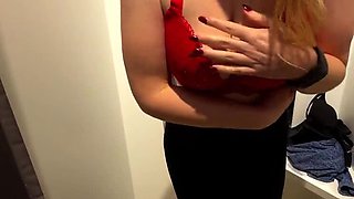 Risky Locker Room Blowjob! Sneaky Public BJ Reward for Bra Tease