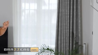 Luxury female moves her panty to the side and glides her man's cock inside her dribbling Wet Pussy - brazzers