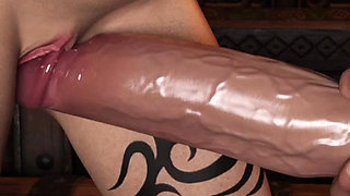 Pregnant Astrio’s Swollen Pussy Rubbed & Covered in Cum - Conan Sucks Milk From Her Massive Lactating Boobs