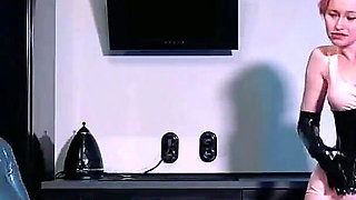 Lesbian Strap-on Suck Latex Rubber Fetish Video