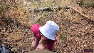 WHAT THE FUCK ARE YOU LOOKING AT! Fucked by a stranger along the railroad!