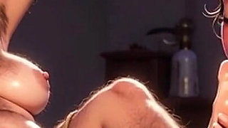 Nurse Sucking Old Granny Feet in Bondage - Nursing Home Fetish