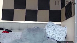 sexy russian webcam model in black pantyhose