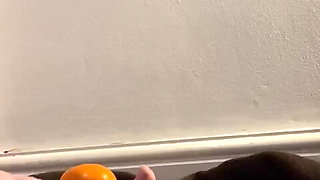 Bare Feet Crushing and Orange