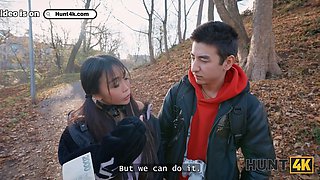 Hunt4k. petite japanese tourist sakura leaped on a stranger's dong in front of her boyfriend