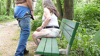 we went to river road on a park bench & my pimp husband fucked  my fat very used sloppy cunt   !