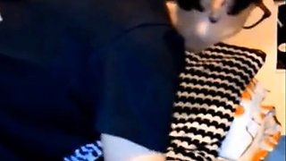 Emo Amateur Girl Masturbating on Webcam