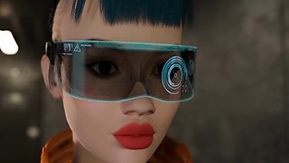 Nexus 3 Hot futa fucks hard busty sexy blonde in basement