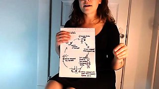 Beautiful teen brunette Jessica Sinn masturbates