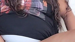 Performing Fetish by Smoking and Cumming