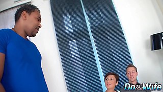 Hotwife Gabrielle Gucci Quenches Her Thirst for BBC Cum in Front of Cuck