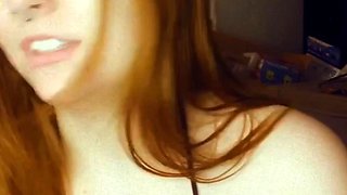 Pregnant Redhead Webcam Masturbation