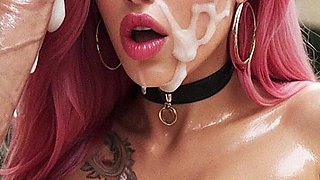 Curvy Woman Sienna Floated in the Pool with Mason, Hard Sex Bukkaked Gangbang, Sucking Big Dick, Handjob, Bowjob, Creampie