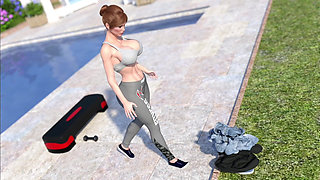 Beautiful Neighbour Scottish Woman Coming Naked to Fuck Young Guy